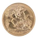 1909 Edward VII Large Head UK Half Sovereign Coin