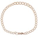 9ct Rose Gold Albert Bracelet 9"