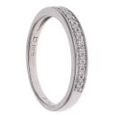 18ct White Gold 0.10ct Diamond Half Eternity Ring