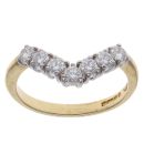 18ct Yellow Gold 0.70ct Brilliant Cut Diamond Wishbone Ring