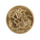 1913 George V Large Head UK Half Sovereign Coin