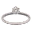 18ct White Gold 0.33ct Brilliant Cut Diamond Solitaire Ring