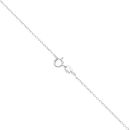 9ct White Gold 1.00ct Brilliant Cut Lab Grown Diamond Pendant and Chain 18"