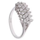 18ct White Gold 0.60ct Brilliant Cut Diamond Cluster Ring
