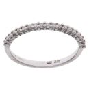 18ct White Gold 0.10ct Diamond Half Eternity Ring