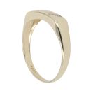9ct Yellow Gold 0.02ct Diamond Signet Ring