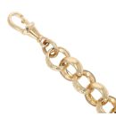 9ct Yellow Gold Patterned Belcher Bracelet 8.5"