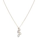 9ct Yellow Gold 0.10ct Diamond Fancy Pendant and Curb Chain 18"