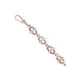 9ct Rose Gold T-Bar Fancy Bracelet 7.5"