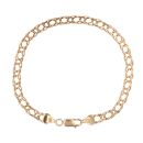 9ct Yellow Gold Double Curb Bracelet 7.5"