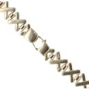 18ct Yellow Gold Criss Cross Chain 18"