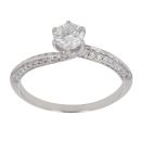 18ct White Gold 0.60ct Brilliant Cut Diamond Solitaire Ring