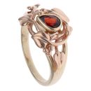 9ct Yellow and Rose Gold Clogau Garnet Vine Of Life Ring