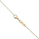 De Beers 18ct Yellow Gold 0.21ct Brilliant Cut Diamond And Green Enamel Enchanted Lotus Pendant And Chain 18"