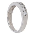 18ct White Gold 0.75ct Brilliant Cut Diamond Half Eternity Ring