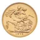 1872 Victoria Young Head UK Full Sovereign Coin