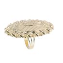 14ct Yellow And White Gold Greek Key Ring