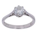 18ct White Gold 0.73ct Brilliant Cut Diamond Solitaire Ring
