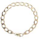 9ct Yellow Gold Curb Bracelet 8"