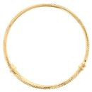 22ct Yellow Gold Child's Patterned Slash Cut Bangle