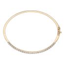 9ct Yellow Gold 1.00ct Brilliant Cut Lab Grown Diamond Bangle