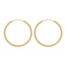 22ct Yellow Gold Dot Grain Hoop Earrings