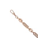 9ct Rose Gold Stars and Bars Bracelet 7.5"