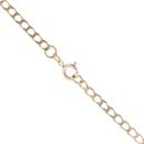 9ct Yellow Gold Square Curb Chain 22"