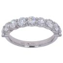 Platinum 1.45ct Brilliant Cut Diamond Half Eternity Ring