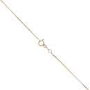 18ct Yellow Gold Cubic Zirconia Drop Heart Pendant and Chain 18"
