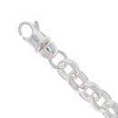 Silver Patterned Belcher Bracelet 9"