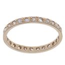 9ct Yellow Gold Cubic Zirconia Full Eternity Ring