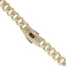 14ct Yellow Gold Monaco Curb Classic Flex Chain 22"