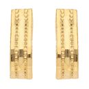 22ct Yellow Gold J Dot Stud Earrings