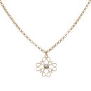 9ct Yellow Gold 0.10ct Diamond Pendant and Chain 26"