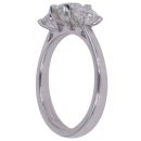 Platinum 1.81ct Brilliant Cut Diamond Trilogy Ring