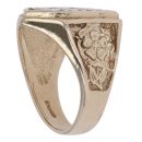 9ct Yellow Gold Three Lions England Ring