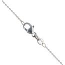 18ct Yellow and White Gold 0.25ct Princess Cut Diamond Pendant and Chain 18"