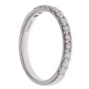 9ct White Gold 0.50ct Brilliant Cut Diamond Half Eternity Ring