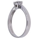 9ct White Gold Moissanite Single Stone Ring