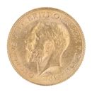1918 George V Large Head India Full Sovereign Coin