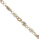 14ct Yellow And White Gold Greek Key Chain 24"