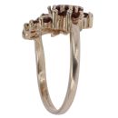 9ct Yellow Gold Garnet Cluster Ring