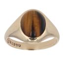 9ct Yellow Gold Tigers Eye Signet Ring