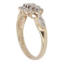 9ct Yellow Gold 0.25ct Brilliant Cut Diamond Cluster Ring