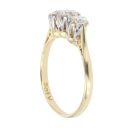 18ct Yellow Gold 0.55ct Diamond Trilogy Ring
