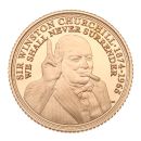 2015 Elizabeth II Sir Winston Churchill Commemorative Gibraltar Half Sovereign Coin Boxed