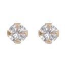 9ct Yellow Gold Cubic Zirconia Stud Earrings