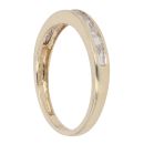 14ct Yellow Gold Cubic Zirconia Half Eternity Ring