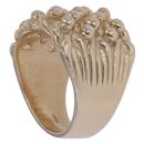 9ct Yellow Gold Five Row Keeper Ring